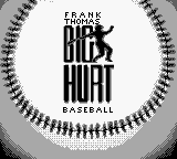 Frank Thomas - Big Hurt Baseball Title Screen